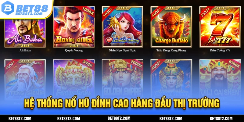 Nổ hũ BET88 gây bùng nổ thị trường cá cược